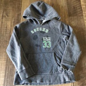 Jumping Beans Dark Grey Soccer Hoodie Sweatshirt 7